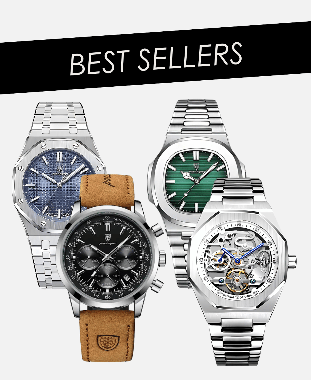 Iconic Best Sellers - Oak + Nautilius + Eclipse + Skeleton